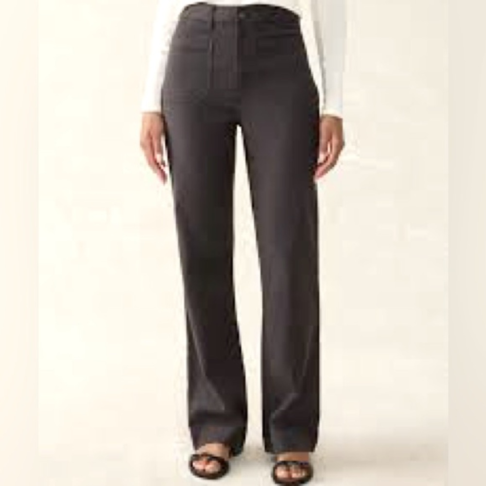 FAHERTY STRETCH TERRY PATCH POCKET PANT SIZE 29 WASHED BLACK LIKE NEW
